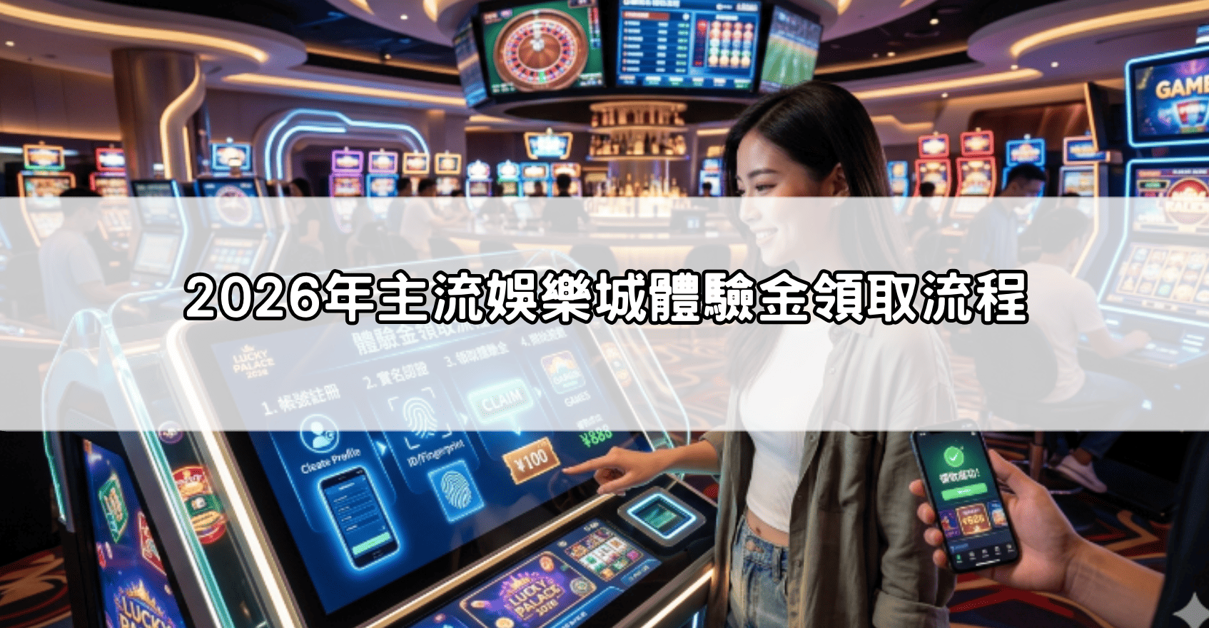 2026年主流娛樂城體驗金領取流程