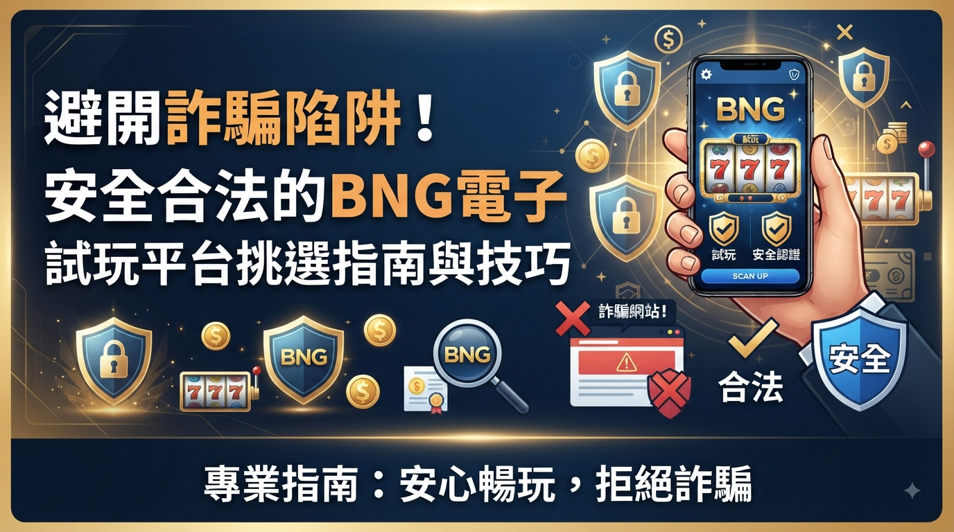 避開詐騙陷阱！安全合法的bng電子試玩平台挑選指南與技巧