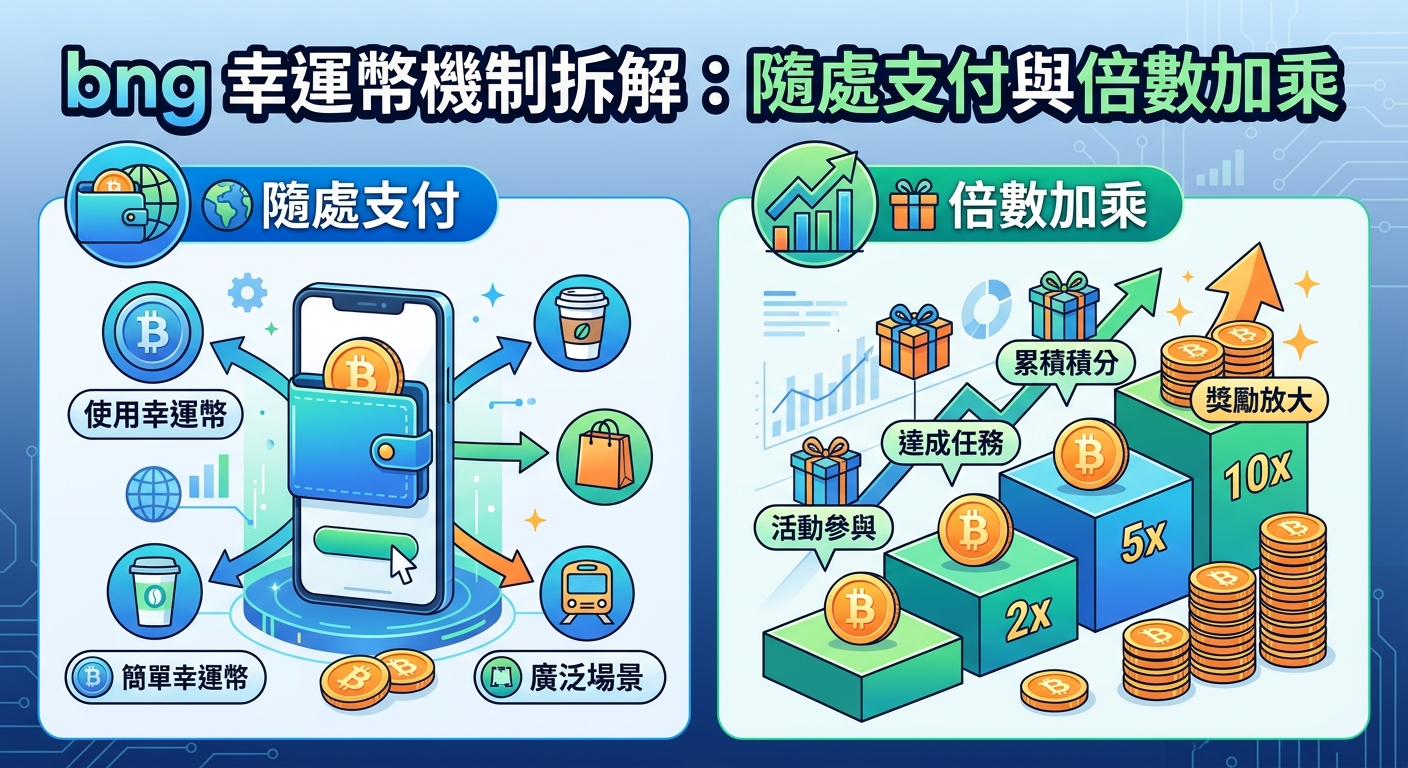 bng 幸運幣機制拆解:隨處支付與倍數加乘