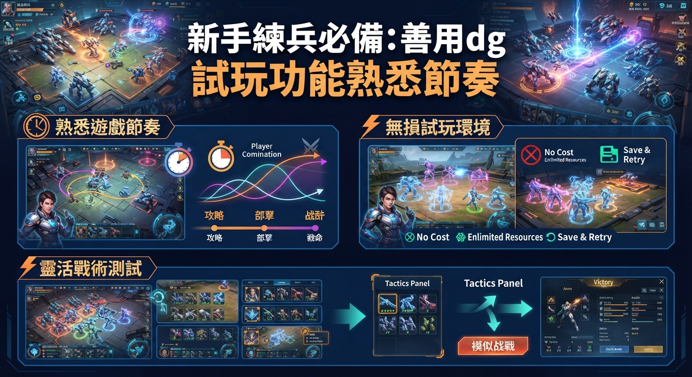 新手練兵必備:善用dg 試玩功能熟悉節奏