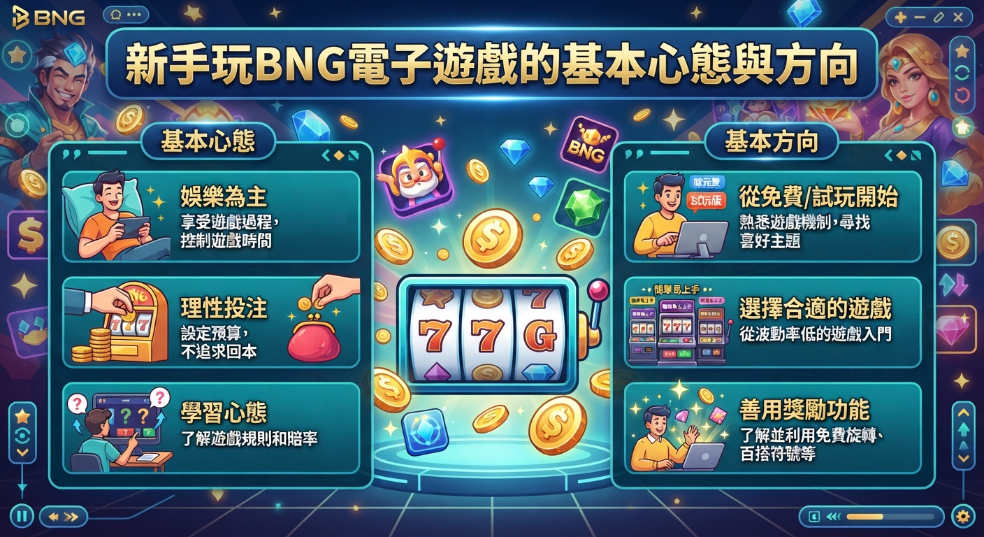 新手玩BNG電子遊戲的基本心態與方向